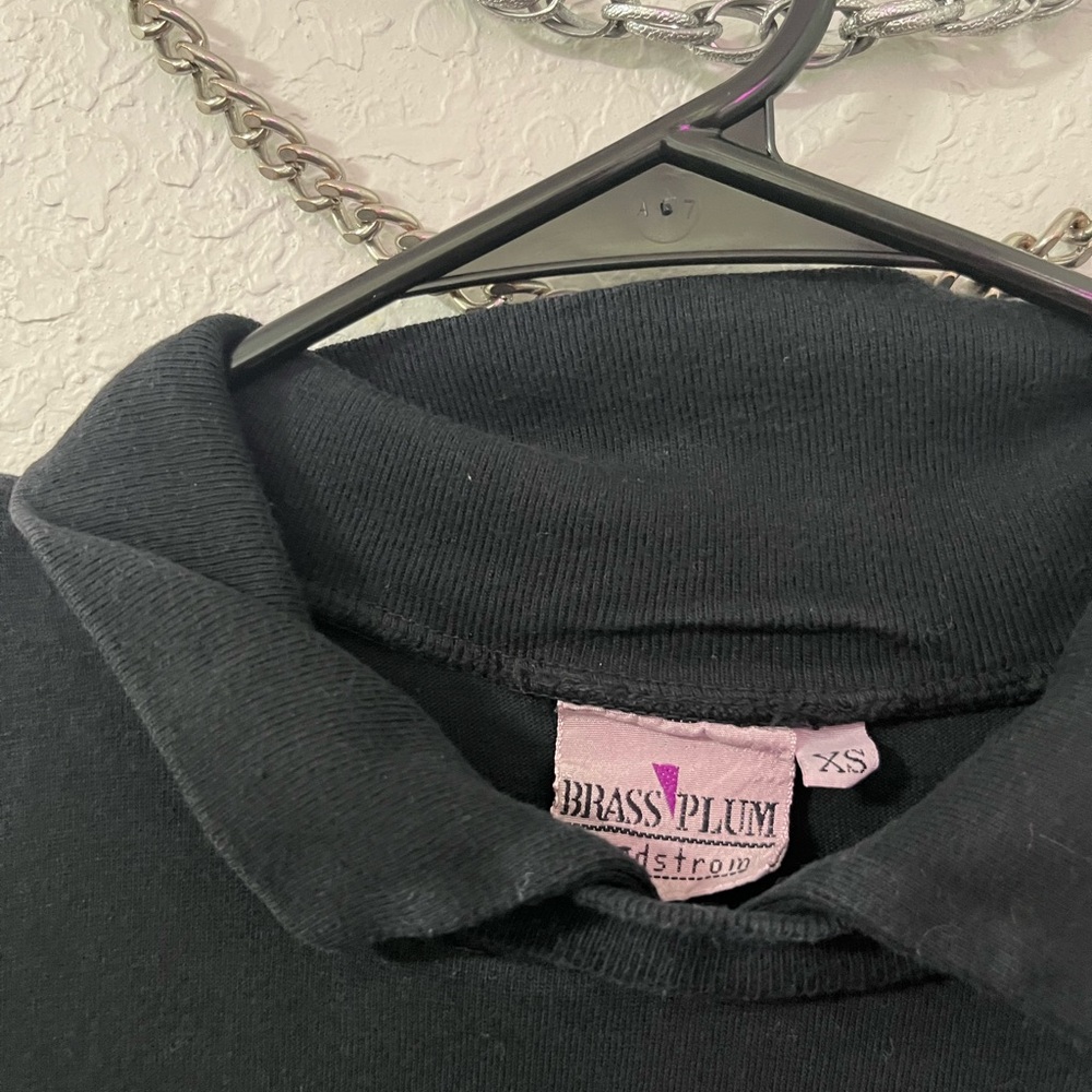 Brass Plum Black Long Sleeve Dress